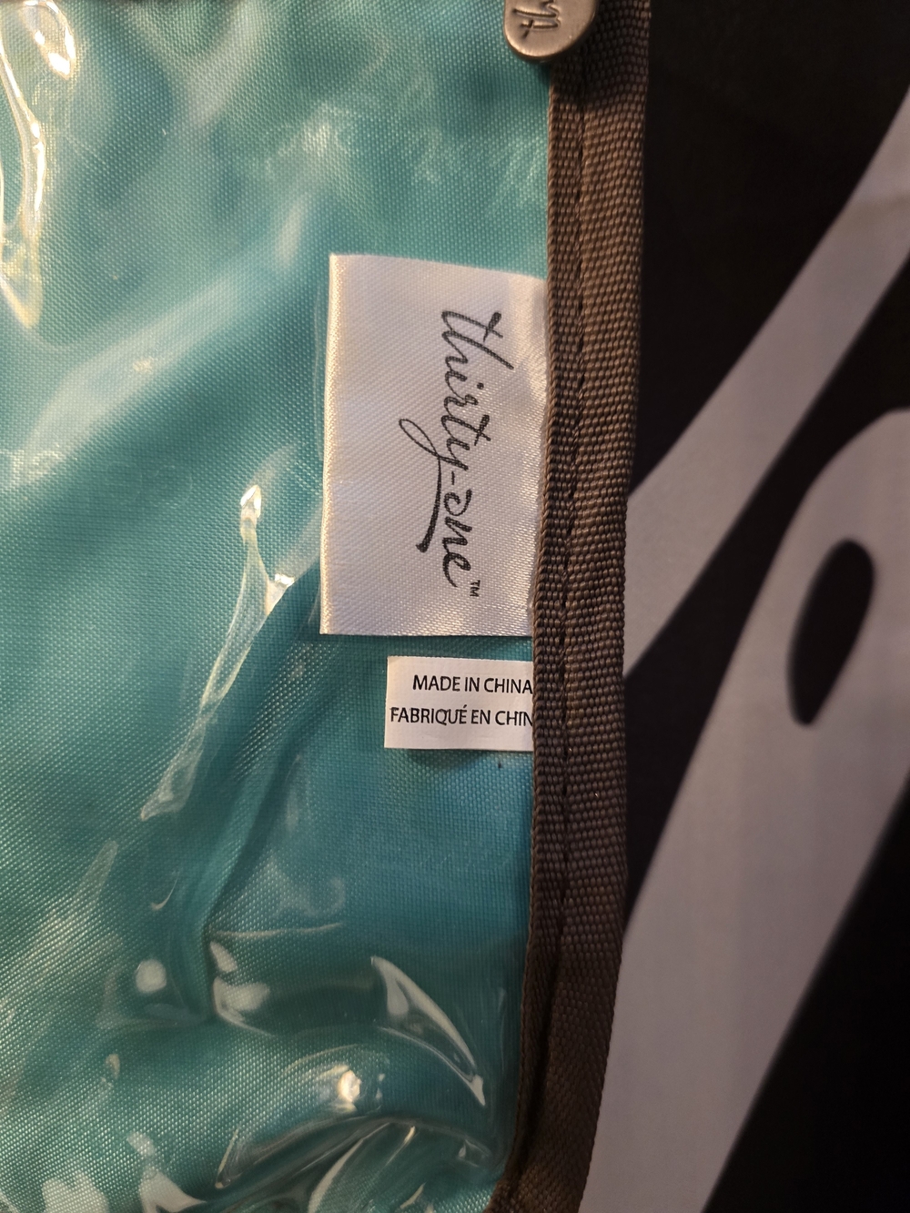 Thirty-One Vibrant Teal & Gray Travel Organizer - Picture 8 of 9